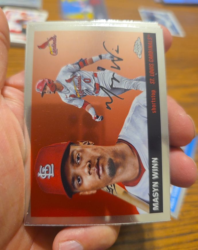 2025 Topps Chrome Platinum #163 Masyn Winn — front