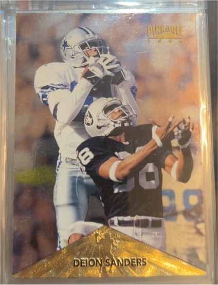 1996 Pinnacle #45 Deion Sanders — front