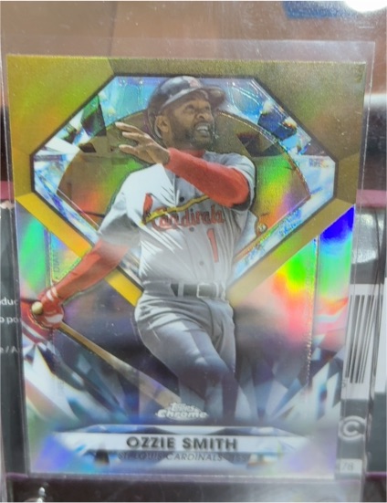 2022 Topps Chrome Update Series Diamond Greats Die-Cuts #DGC-52 Ozzie Smith — front