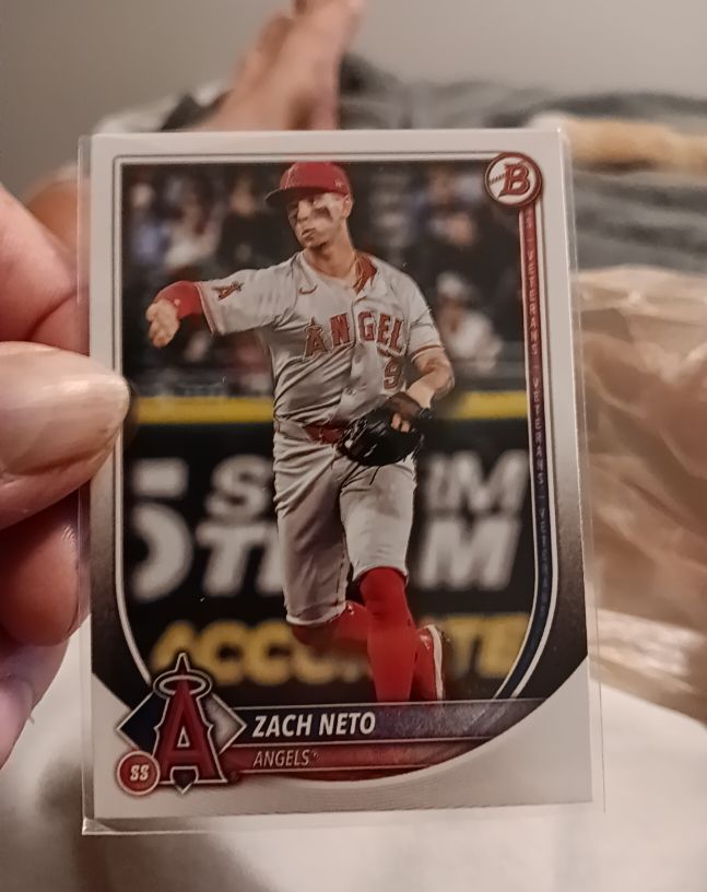 2025 Bowman #55 Zach Neto — front