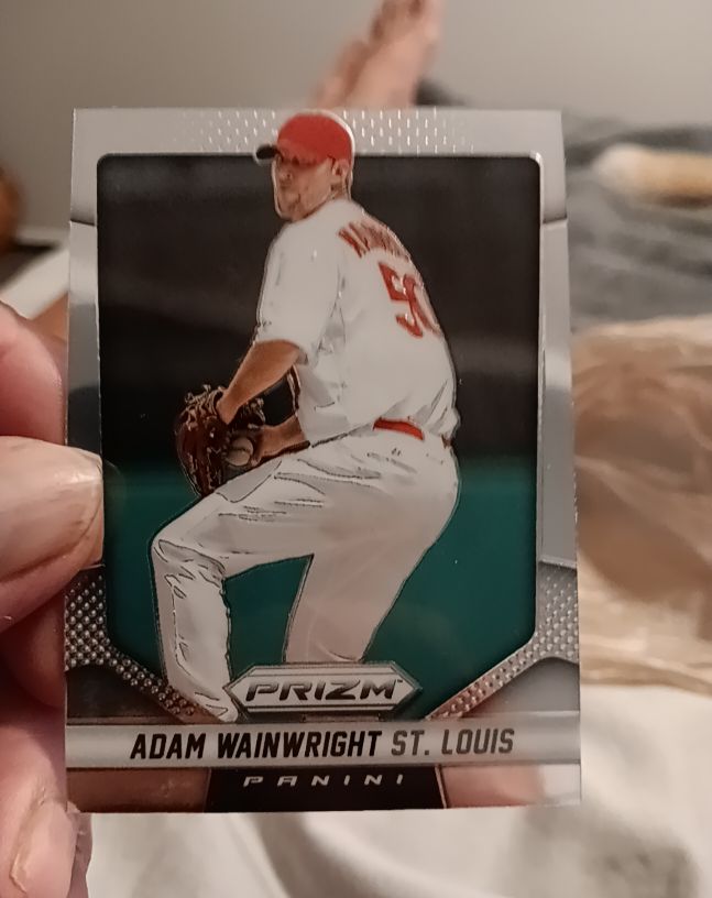2014 Panini Prizm #46 Adam Wainwright — front