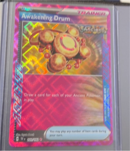 2024 Pokémon TCG Temporal Forces #141 Awakening Drum — front
