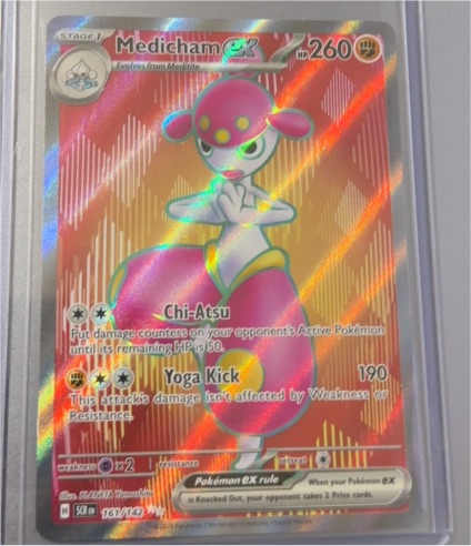2024 Pokémon SV07: Stellar Crown #161/142 Medicham ex — front