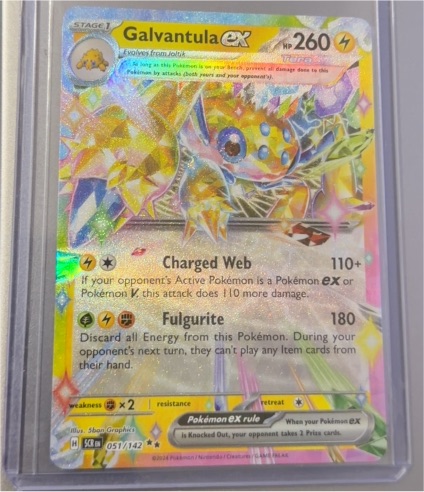 2024 Pokémon Scarlet & Violet Stellar Crown #051 Galvantula ex — front