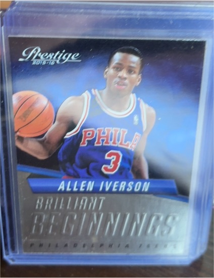 2015-16 Panini Prestige #16 Allen Iverson Brilliant Beginnings — front