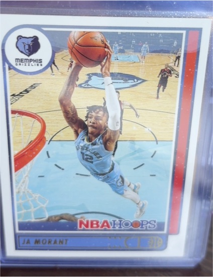 2021-22 Panini NBA Hoops #132 Ja Morant Memphis Grizzlies — front