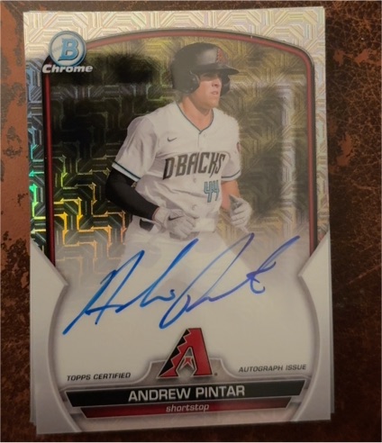 2023 Bowman Chrome #BCMA-AP Andrew Pintar Mojo Autographs — front