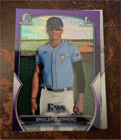 2023 Bowman Chrome #BCP-240 Brailer Guerrero — front
