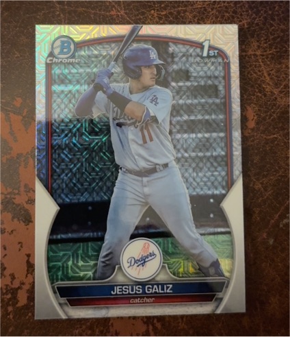 2023 Bowman Chrome #BCP-187 Jesus Galiz — front