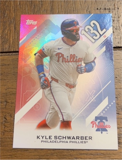 2026 Topps Series 2 Crooked Numbers #CN-13 Kyle Schwarber — front