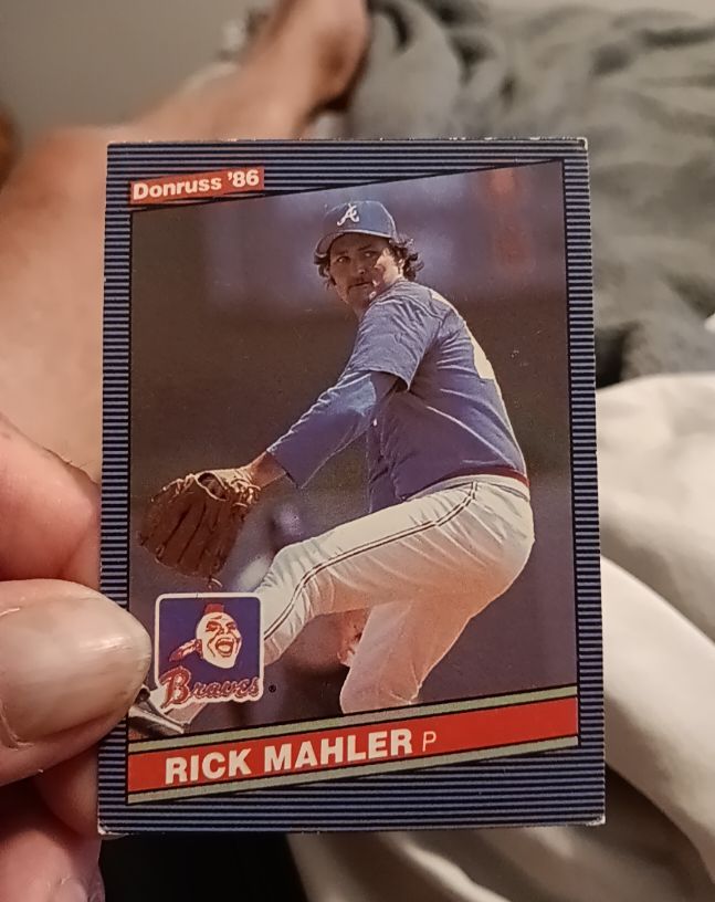 1986 Donruss #77 Rick Mahler Atlanta Braves — front