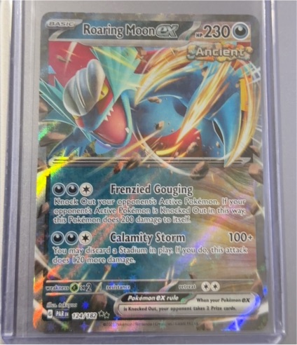 2023 Pokémon TCG Roaring Moon ex #124/182 Paradox Rift — front