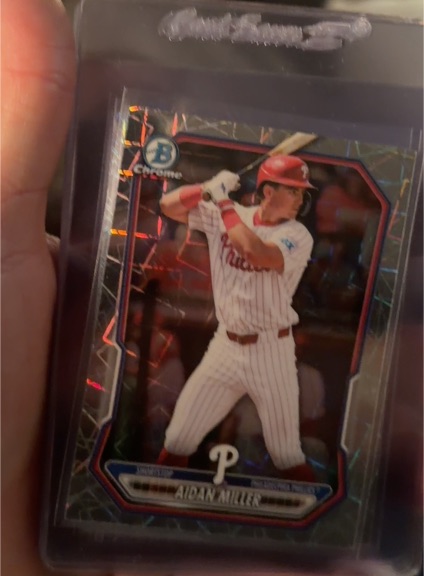 2026 Bowman Chrome #BCP-49 Aidan Miller — front
