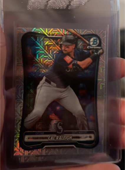 2026 Bowman Chrome #13 Cal Raleigh Mojo Refractor — front