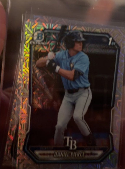 2026 Bowman #BCP-77 Daniel Pierce Mojo Refractor — front