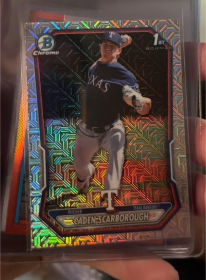 2026 Bowman Chrome #BCP-17 Caden Scarborough — front