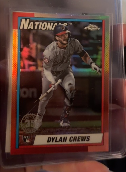 2025 Topps Chrome 35th Anniversary #90CB-16 Dylan Crews — front