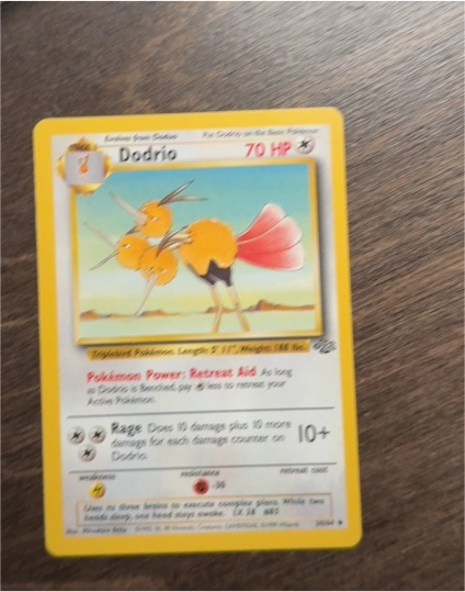 1995 Jungle #34 Dodrio — front