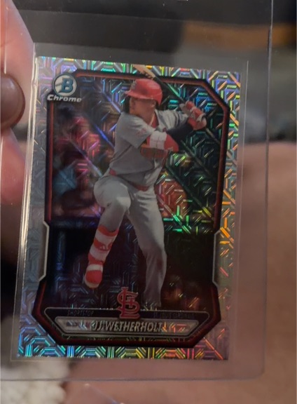 2026 Bowman Chrome #BCP-115 JJ Wetherholt Mojo Refractor — front