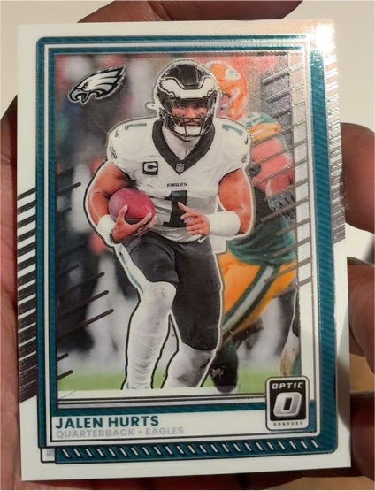 2025 Panini Donruss Optic #14 Jalen Hurts — front