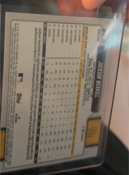 2022 Topps Pro Debut #PD-103 Jackson Merrill — front