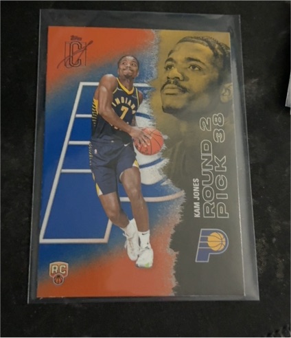 2025 Topps Kam Jones Rookie Round 2 Pick 38 #38 Indiana Pacers — front