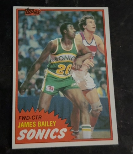 1981-82 Topps #96W James Bailey — front