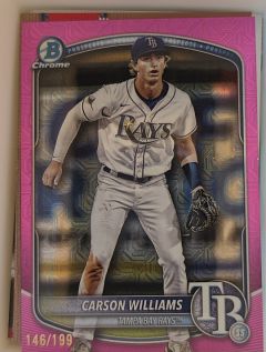 2025 Bowman Chrome #BCP-234 Carson Williams Mojo Refractor — front