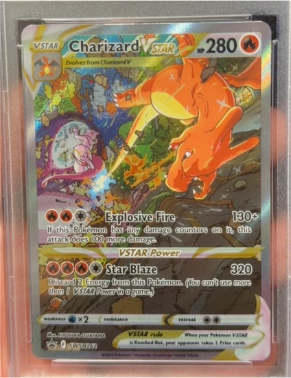 2022 Pokemon Sword & Shield Brilliant Stars #18 Charizard VSTAR — front