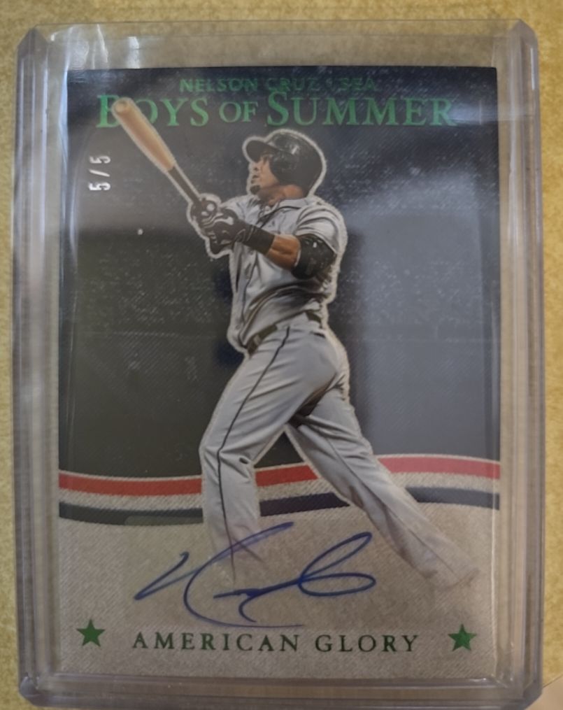 2025 Panini Boys of Summer #AGS-NC Nelson Cruz American Glory — front