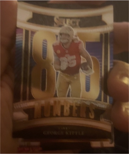 2025 Panini Select Numbers #19 George Kittle — front