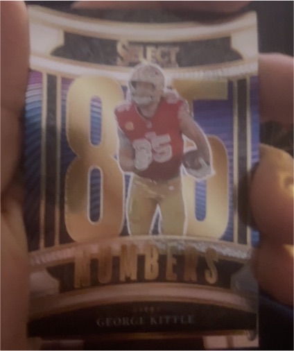 2025 Panini Select Numbers #85 George Kittle — front