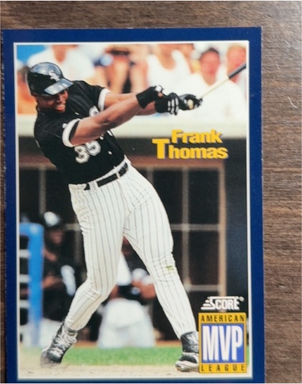 1994 Score #631 Frank Thomas MVP Chicago White Sox — front