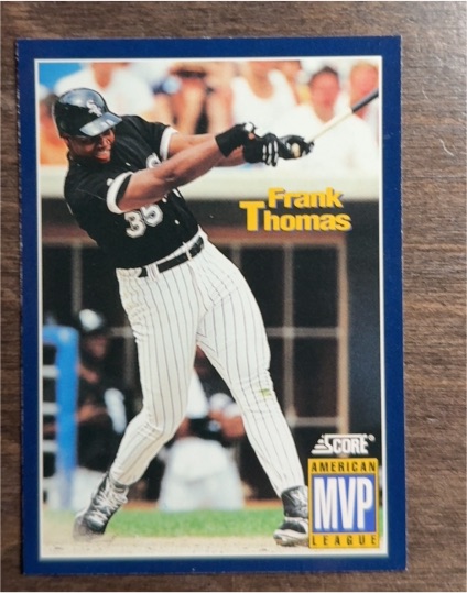 1994 Score #631 Frank Thomas MVP Chicago White Sox — front