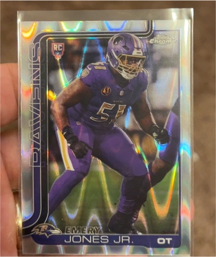 2025 Topps Chrome #386 Emery Jones Jr. — front