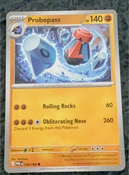 2025 Pokémon TCG Probopass #038 — front
