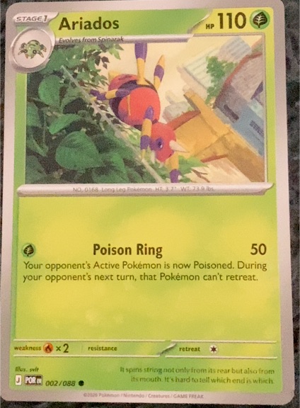 2026 Pokémon TCG Perfect Order #002 Ariados — front