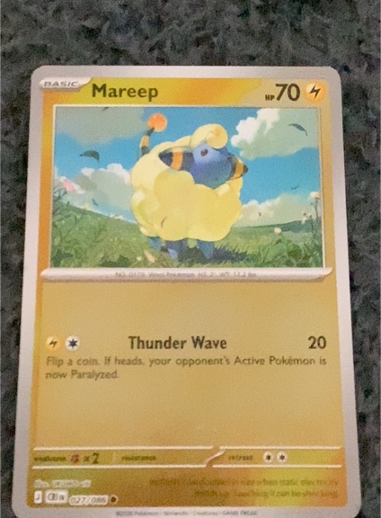2026 Pokémon Chaos Rising #027 Mareep — front