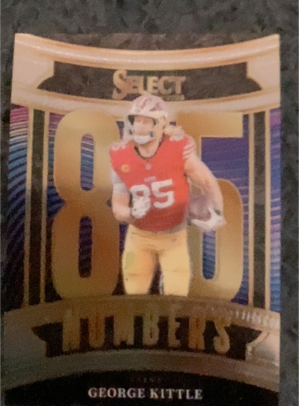 2025 Panini Select Numbers #85 George Kittle — front