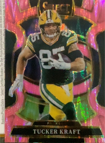 2025 Panini Select #68 Tucker Kraft Pink Shock Prizm Concourse — front