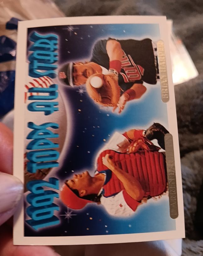 1993 Topps Gold #408 Darren Daulton / Brian Harper All Star Catchers — front