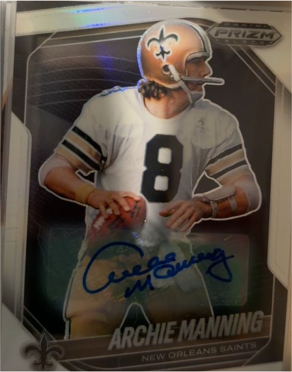 2025 Panini Prizm Black #97 Archie Manning — front