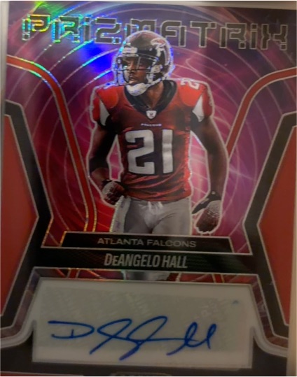 2025 Panini Prizm Black Prizmatrix Signatures #PS-DHL DeAngelo Hall — front