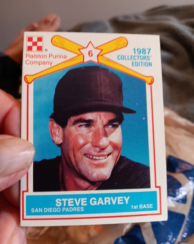 1987 Ralston Purina Company #6 Steve Garvey — front