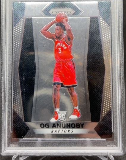 2017-18 Panini Prizm #38 OG Anunoby Rookie Card — front
