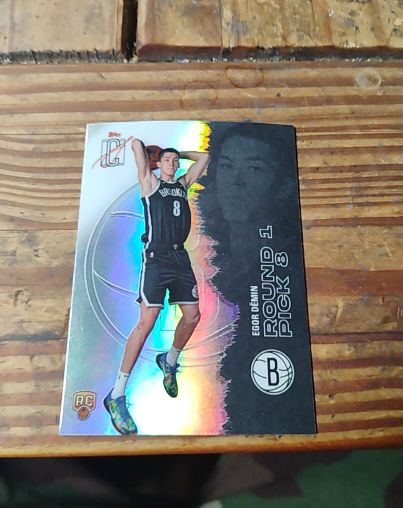 2026 Topps #105 Egor Demin Rookie Round 1 Pick 8 Brooklyn Nets — front