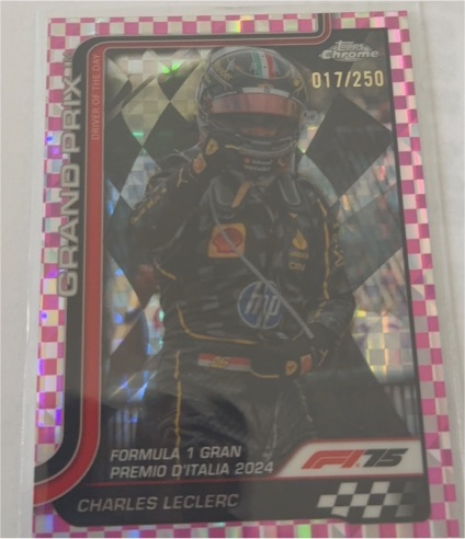 2025 Topps Chrome F1 Charles Leclerc Grand Prix Winner #108 — front