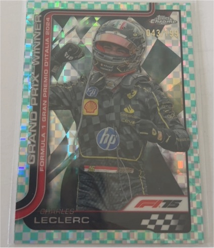 2025 Topps Chrome Formula 1 #108 Charles Leclerc Grand Prix Winner — front