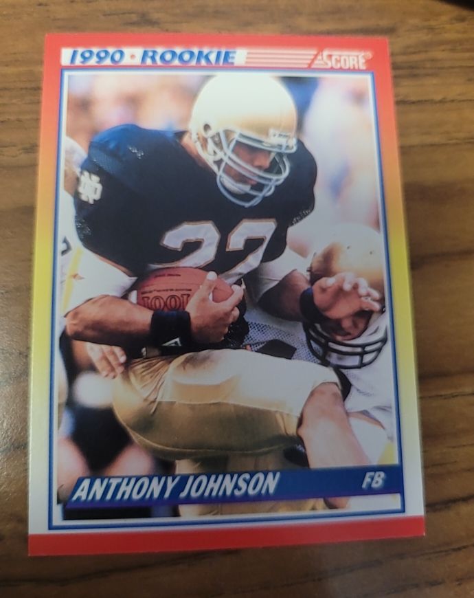 1990 Score #624 Anthony Johnson — front