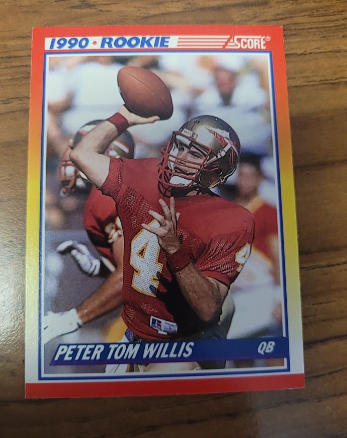 1990 Score #656 Peter Tom Willis Rookie — front